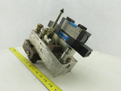 Festo VL-5/3E-D-1-C Pneumatic Valve with Solenoid Block & Sub Base Manifold