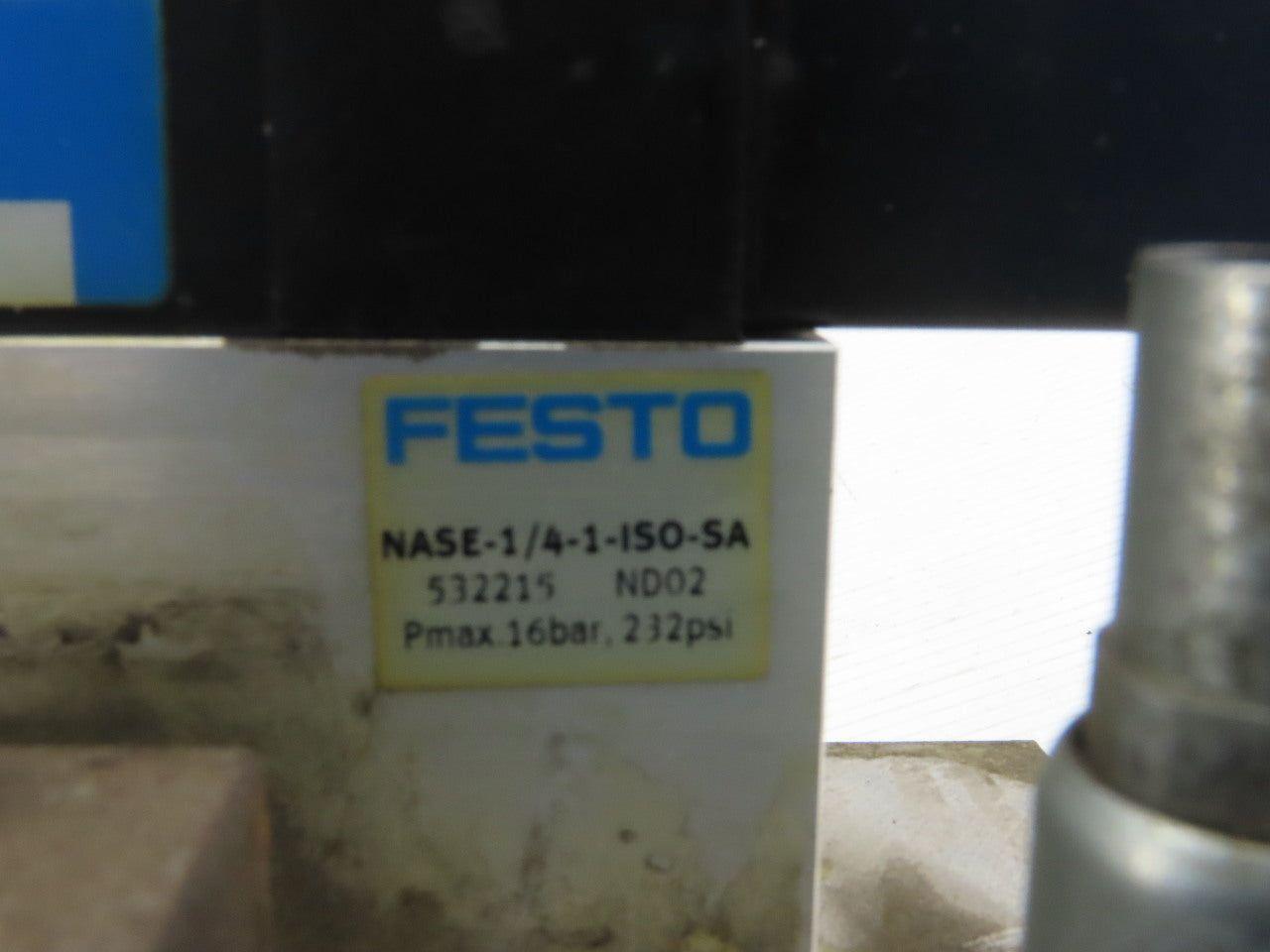 Festo VL-5/3E-D-1-C Pneumatic Valve with Solenoid Block & Sub Base Manifold