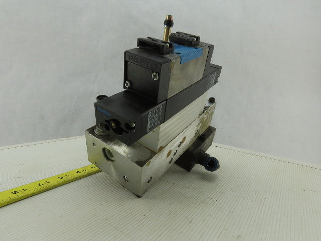 Festo VL-5/3E-D-1-C Pneumatic Valve with Solenoid Block & Sub Base Manifold
