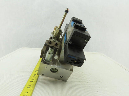 Festo VL-5/3E-D-1-C Pneumatic Valve with Solenoid Block & Sub Base Manifold