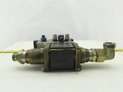 Muller Coax Vmk 15 Nc Pneumatic Valve W/Festo Block Plate & Solenoid