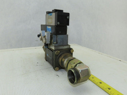 Muller Coax Vmk 15 Nc Pneumatic Valve W/Festo Block Plate & Solenoid
