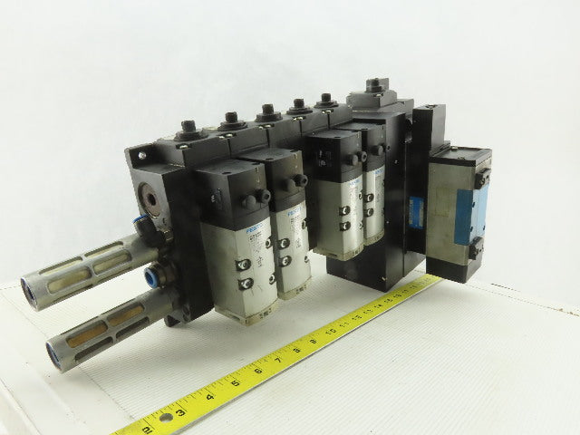 Festo VSVA-B-M52-MZD-D1-1T1L Solenoid Valve Pneumatic Manifold Block Mixed