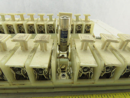 Allen Bradley 1492 CE DIN Rail Fuse Holder With Mixed Fusetron Fuse Lot Of 32
