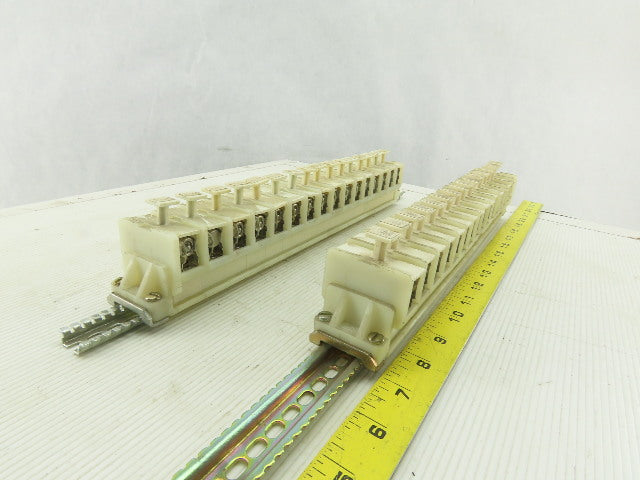 Allen Bradley 1492 CE DIN Rail Fuse Holder With Mixed Fusetron Fuse Lot Of 32