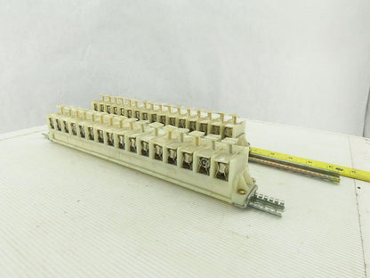 Allen Bradley 1492 CE DIN Rail Fuse Holder With Mixed Fusetron Fuse Lot Of 32