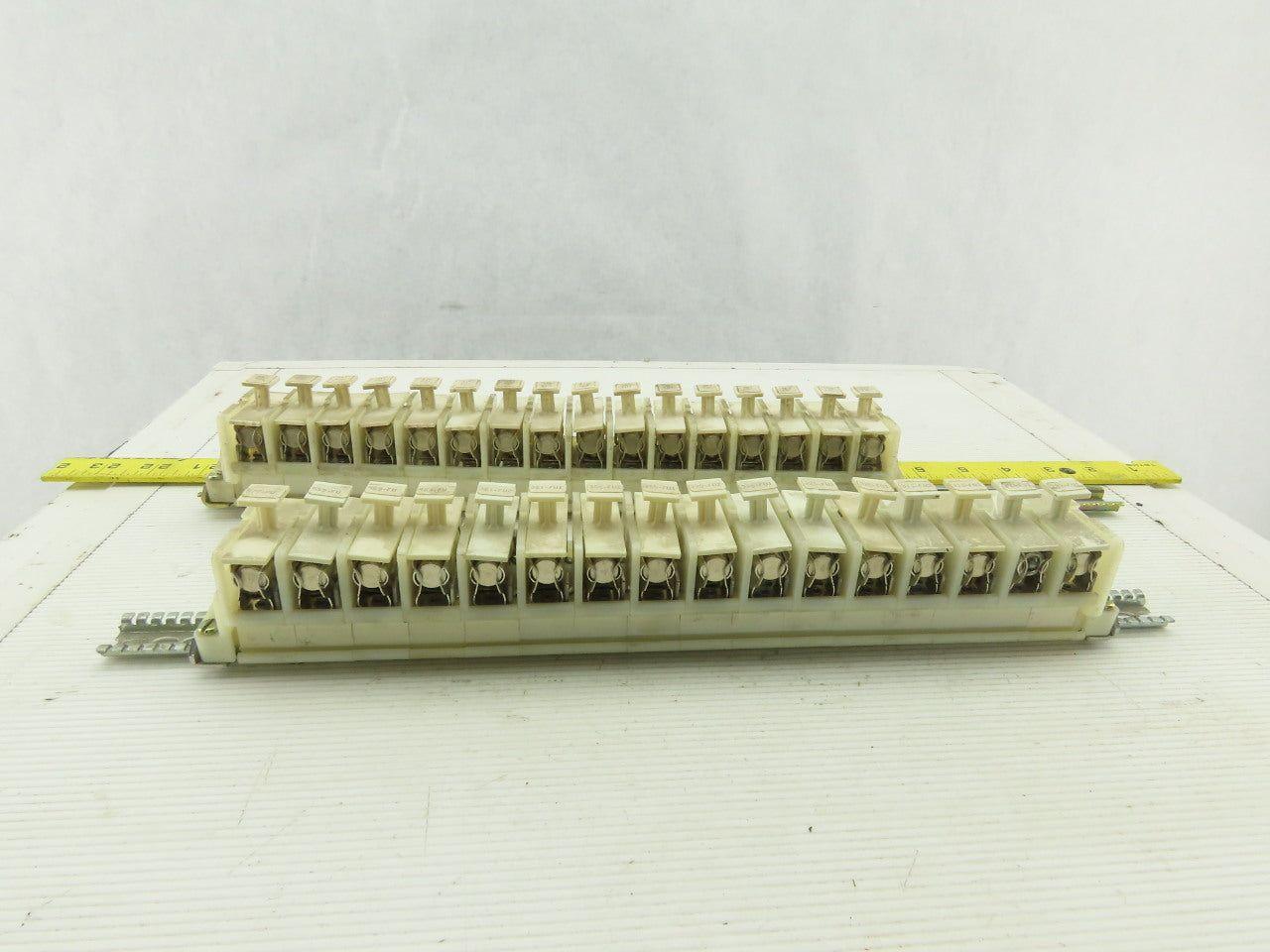 Allen Bradley 1492 CE DIN Rail Fuse Holder With Mixed Fusetron Fuse Lot Of 32