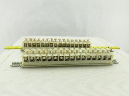Allen Bradley 1492 CE DIN Rail Fuse Holder With Mixed Fusetron Fuse Lot Of 32