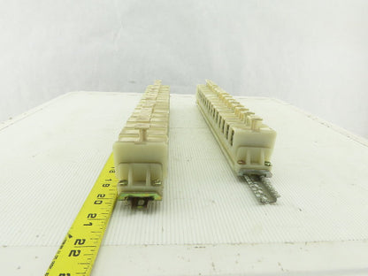 Allen Bradley 1492 CE DIN Rail Fuse Holder With Mixed Fusetron Fuse Lot Of 32