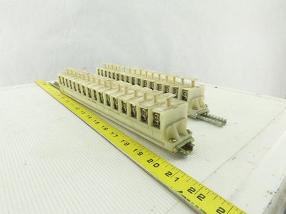 Allen Bradley 1492 CE DIN Rail Fuse Holder With Mixed Fusetron Fuse Lot Of 32