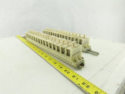 Allen Bradley 1492 CE DIN Rail Fuse Holder With Mixed Fusetron Fuse Lot Of 32