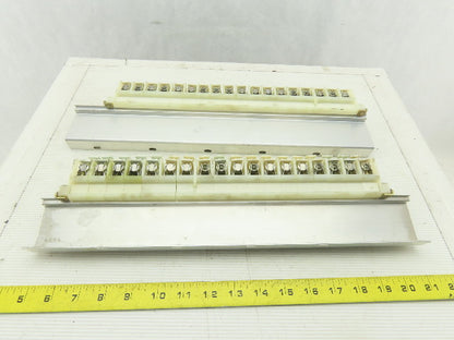 Allen 1492 CE DIN Rail Terminal Fuse Holder With Mixed Fusetron Fuse Lot Of 32