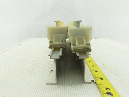 Allen 1492 CE DIN Rail Terminal Fuse Holder With Mixed Fusetron Fuse Lot Of 32