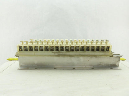 Allen 1492 CE DIN Rail Terminal Fuse Holder With Mixed Fusetron Fuse Lot Of 32