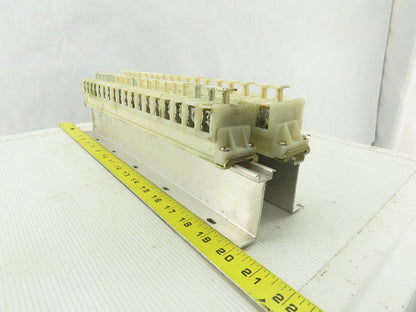 Allen 1492 CE DIN Rail Terminal Fuse Holder With Mixed Fusetron Fuse Lot Of 32