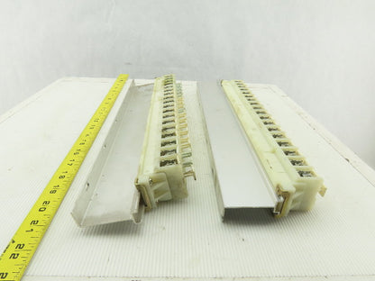Allen 1492 CE DIN Rail Terminal Fuse Holder With Mixed Fusetron Fuse Lot Of 32