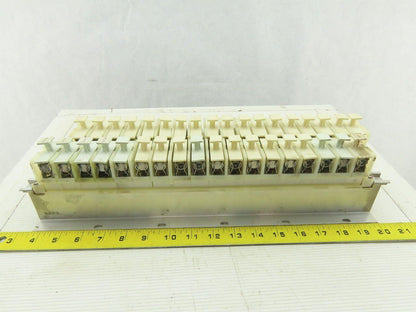 Allen 1492 CE DIN Rail Terminal Fuse Holder With Mixed Fusetron Fuse Lot Of 32