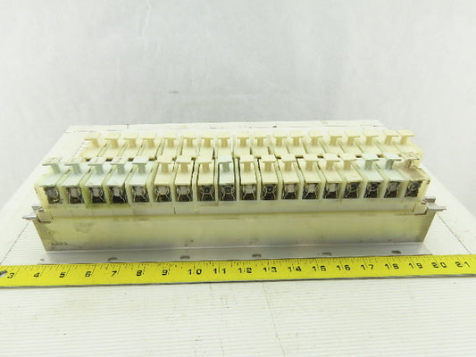 Allen 1492 CE DIN Rail Terminal Fuse Holder With Mixed Fusetron Fuse Lot Of 32