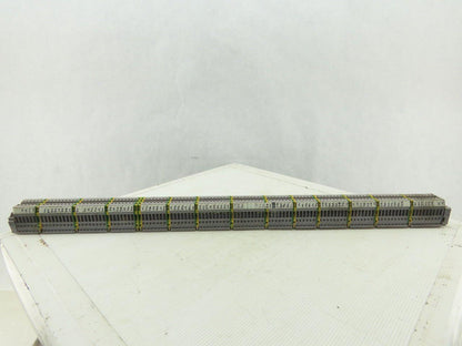 Entrelec M4/6 5116 DIN Rail Mount 108 Terminal Blocks/Strip 500V W/14 Grounds