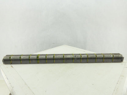 Entrelec M4/6 5116 DIN Rail Mount 108 Terminal Blocks/Strip 500V W/14 Grounds