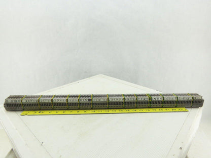 Entrelec M4/6 5116 DIN Rail Mount 108 Terminal Blocks/Strip 500V W/14 Grounds
