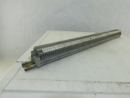 Phoenix Contact UK5 600V 34A 28-10AWG Contact Block On DIN Rail Lot of 94