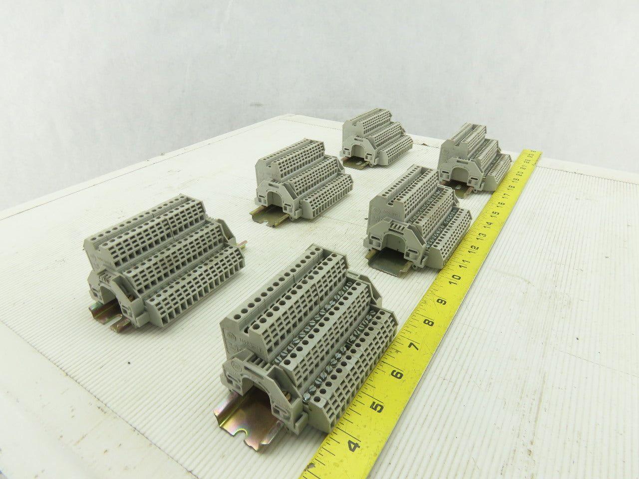 Allen Bradley 1492-WTS3 6 DIN Rail Sensor Terminal Block 500V Lot of 90