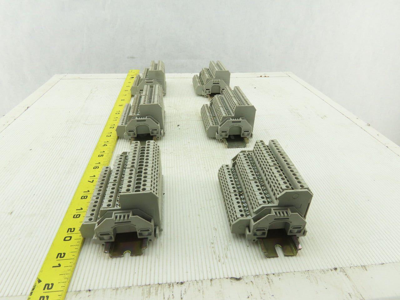 Allen Bradley 1492-WTS3 6 DIN Rail Sensor Terminal Block 500V Lot of 90