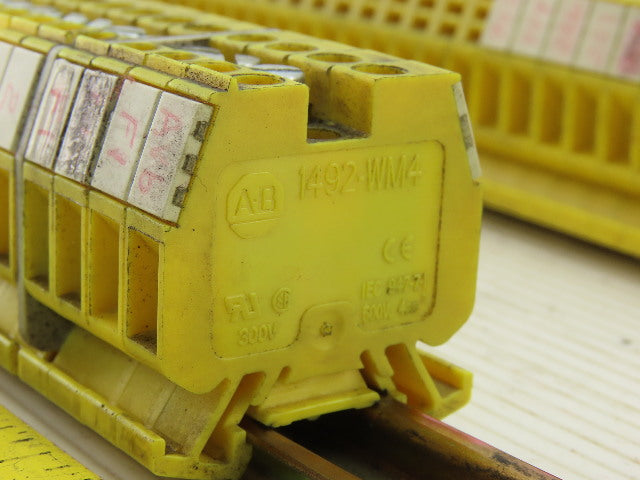Allen Bradley 1492-WM4  DIN Rail Mount Terminal Block 500V 4MM Lot of 123