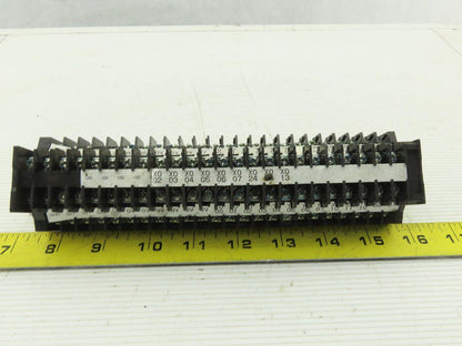 Togi PUW-20 DIN Rail Dual Terminal Block 600V 16A 600V 19 A 14 AWG Lot of 24