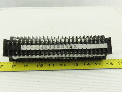 Togi PUW-20 DIN Rail Dual Terminal Block 600V 16A 600V 19 A 14 AWG Lot of 24