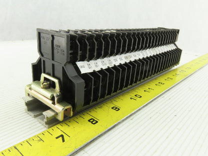 Togi PUW-20 DIN Rail Dual Terminal Block 600V 16A 600V 19 A 14 AWG Lot of 24