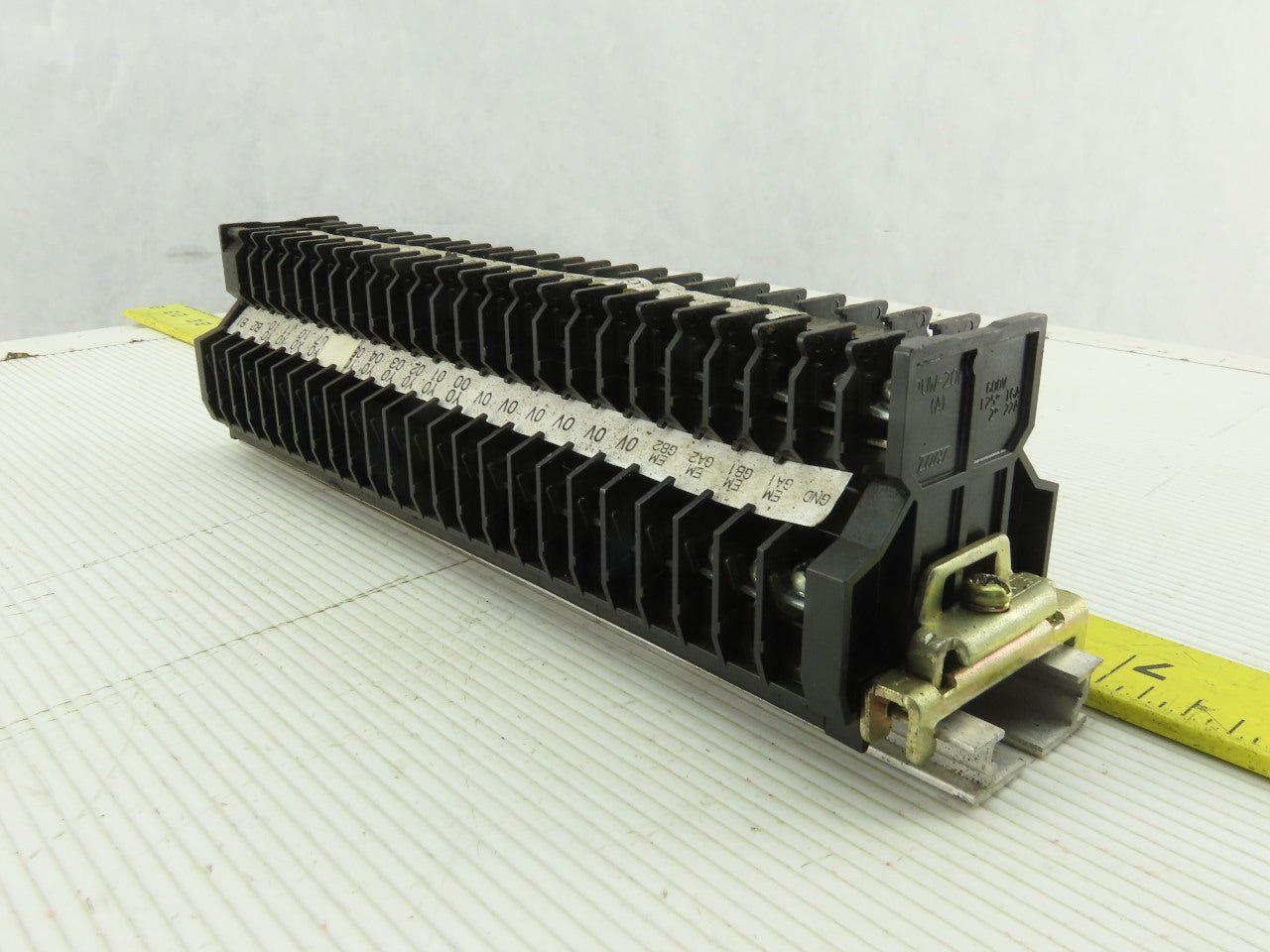 Togi PUW-20 DIN Rail Dual Terminal Block 600V 16A 600V 19 A 14 AWG Lot of 24