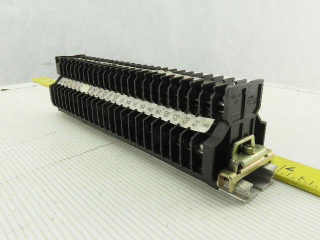 Togi PUW-20 DIN Rail Dual Terminal Block 600V 16A 600V 19 A 14 AWG Lot of 24
