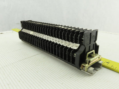 Togi PUW-20 DIN Rail Dual Terminal Block 600V 16A 600V 19 A 14 AWG Lot of 24