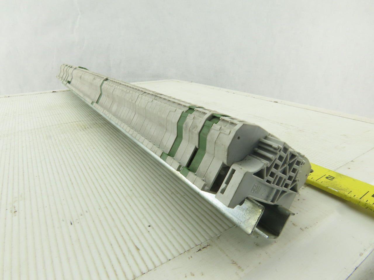 Entrelec M4/6 DIN Rail Mount 80 Terminal Blocks/Strip 500V W/8 Grounds D4/6P