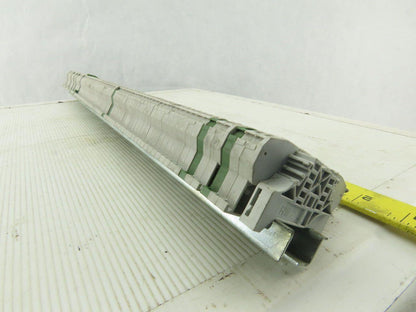 Entrelec M4/6 DIN Rail Mount 80 Terminal Blocks/Strip 500V W/8 Grounds D4/6P