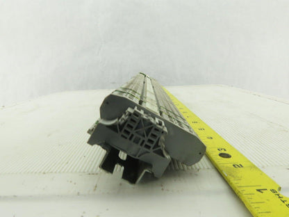 Entrelec M4/6 DIN Rail Mount 80 Terminal Blocks/Strip 500V W/8 Grounds D4/6P