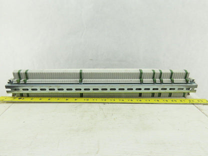 Entrelec M4/6 DIN Rail Mount 80 Terminal Blocks/Strip 500V W/8 Grounds D4/6P
