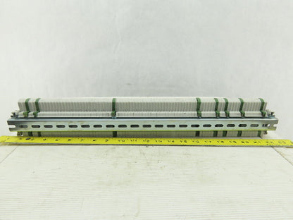 Entrelec M4/6 DIN Rail Mount 80 Terminal Blocks/Strip 500V W/8 Grounds D4/6P