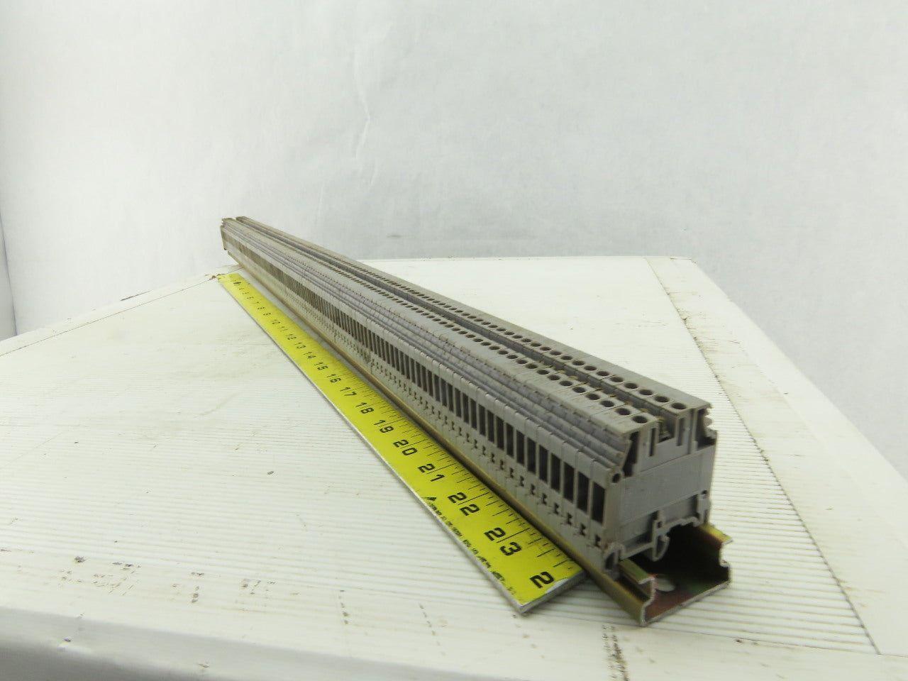 Entrelec M4/6 5116 DIN Rail Mount Terminal Block 600V 25A Lot of 135