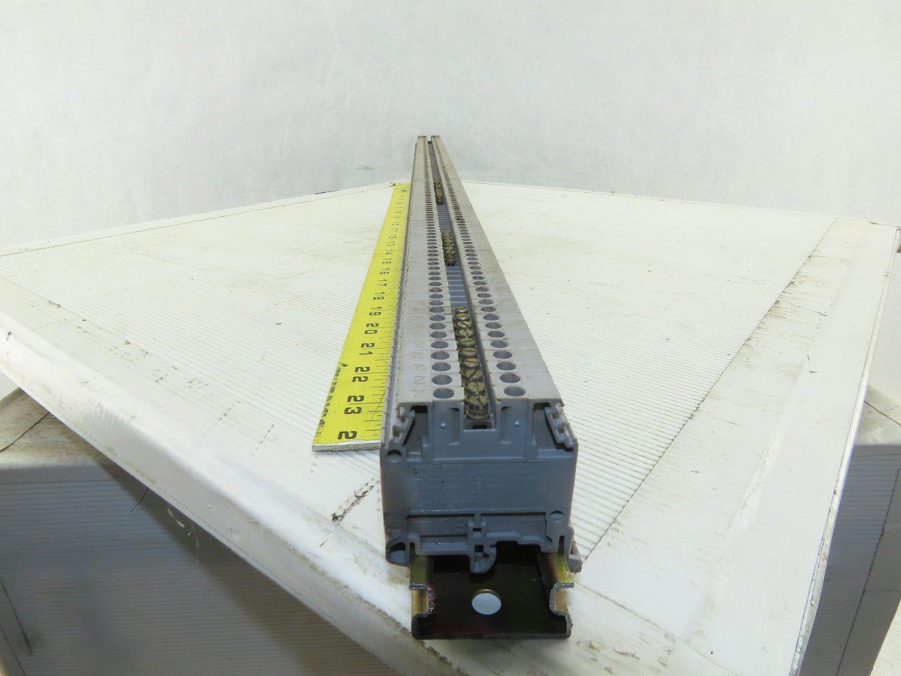 Entrelec M4/6 5116 DIN Rail Mount Terminal Block 600V 25A Lot of 135