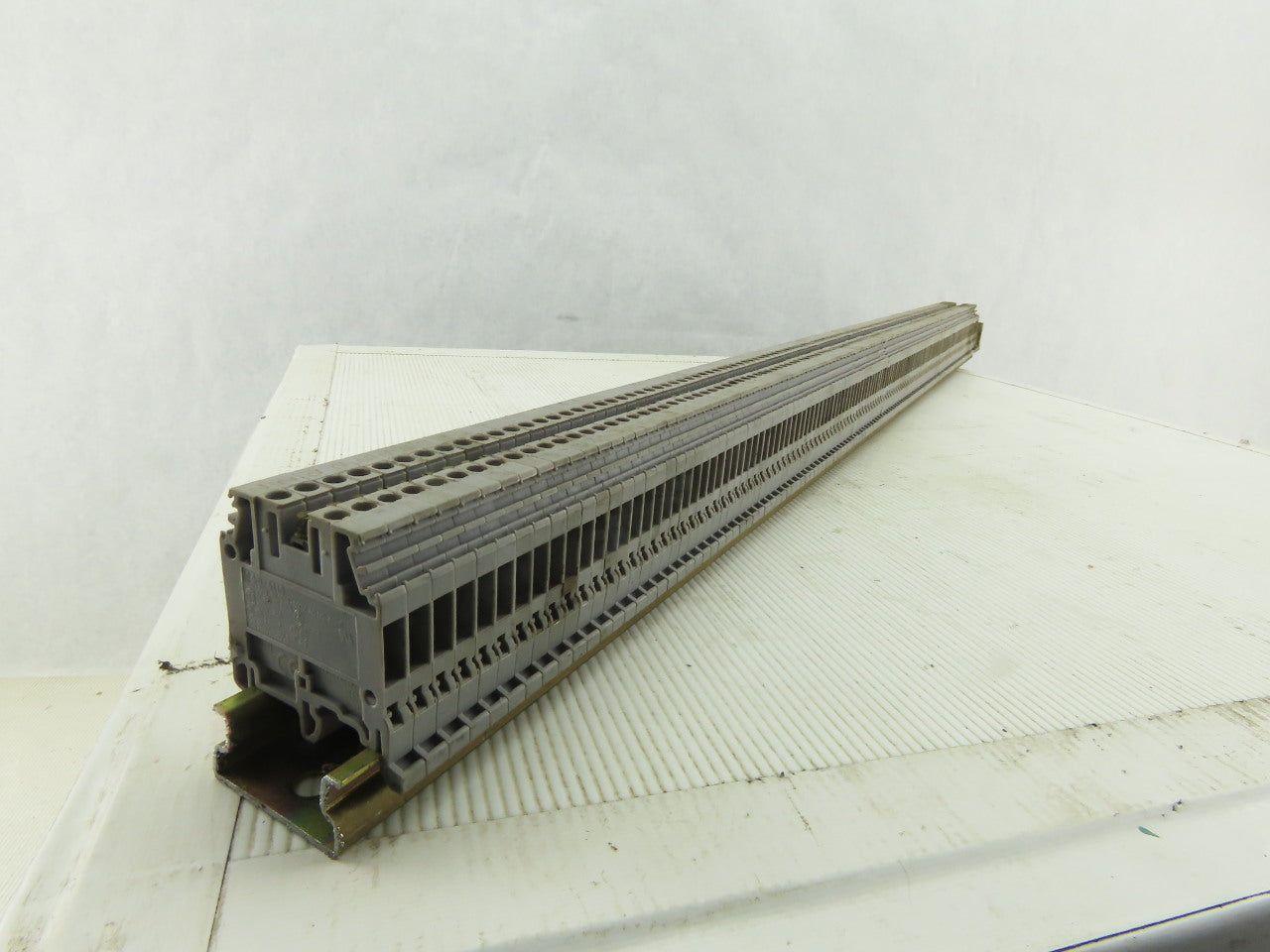 Entrelec M4/6 5116 DIN Rail Mount Terminal Block 600V 25A Lot of 135