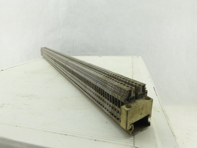 Entrelec M4/6 5116 DIN Rail Mount Terminal Block 600V 25A Lot of 135