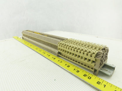 Weidmuller WDU 2.5 Din Rail Terminal Block 800V 2.5MM Mixed Lot of 71