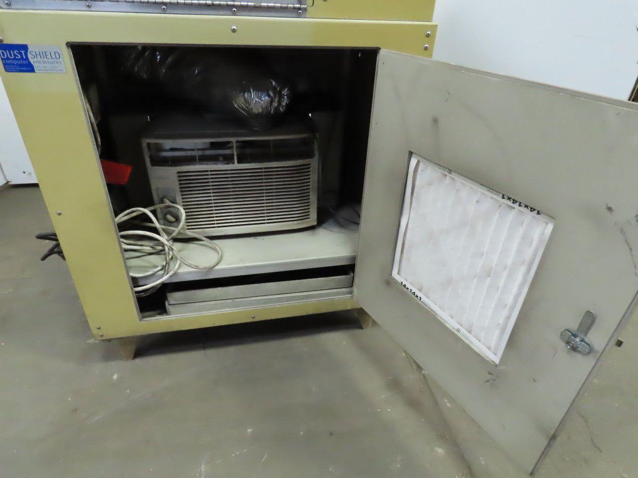 Dust Shield Computer Enclosure Cabinet W/AC Cooling Unit 115V 1Ph