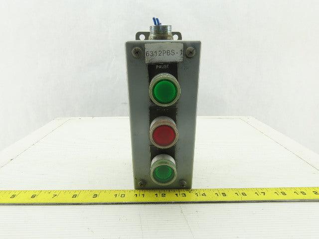 ElectroMate E3PBGM Electric Enclosure 3 Button Red & Green Momentary