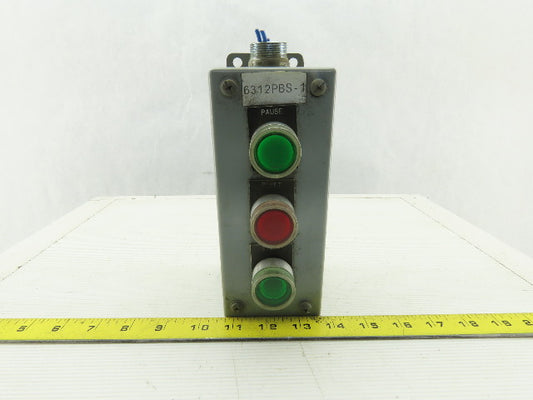 ElectroMate E3PBGM Electric Enclosure 3 Button Red & Green Momentary
