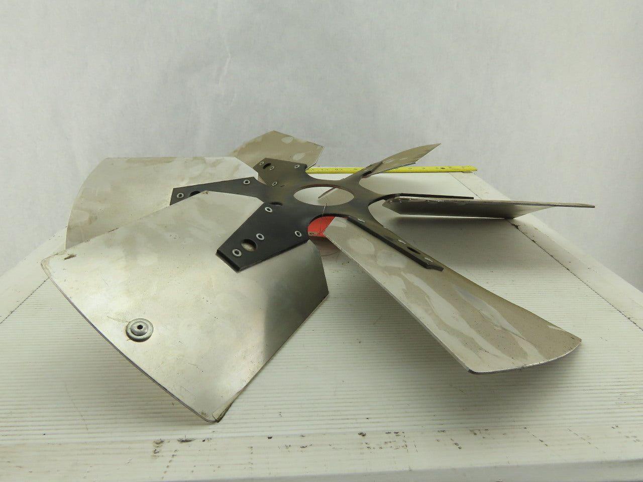 VC 91036501 21" Industrial 6 Blade Aluminum 30° Fan Wheel 2-5/8" Center