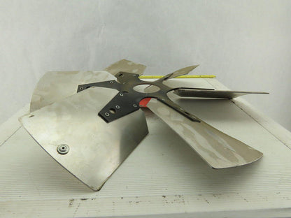 VC 91036501 21" Industrial 6 Blade Aluminum 30° Fan Wheel 2-5/8" Center
